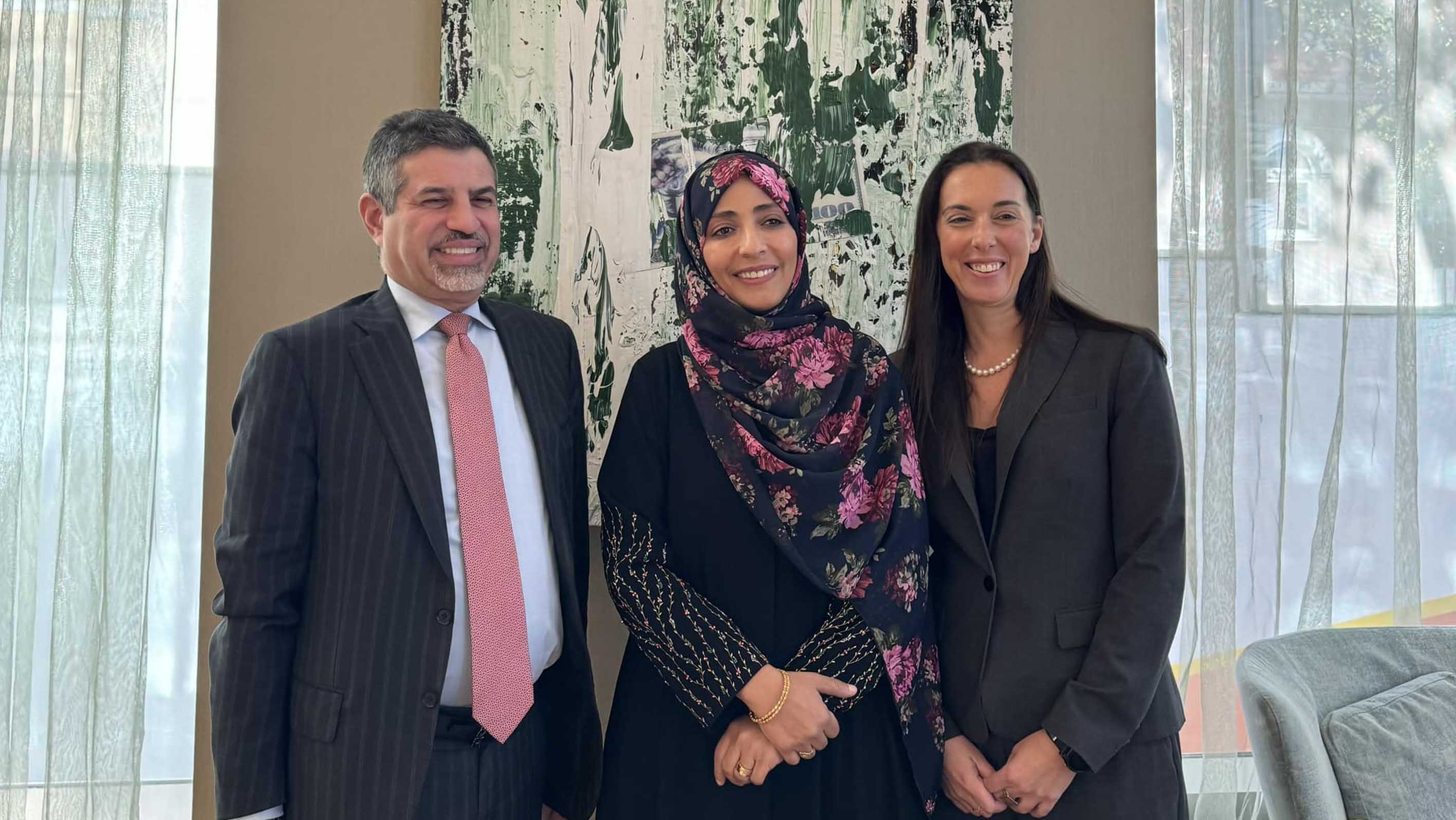 Tawakkol Karman engages with US ambassador on pathways to peace in Yemen